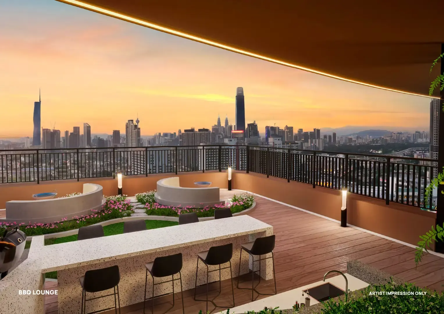 Alderwood Residence Level 34・BBQ Lounge 示意圖(Artist's Impression)