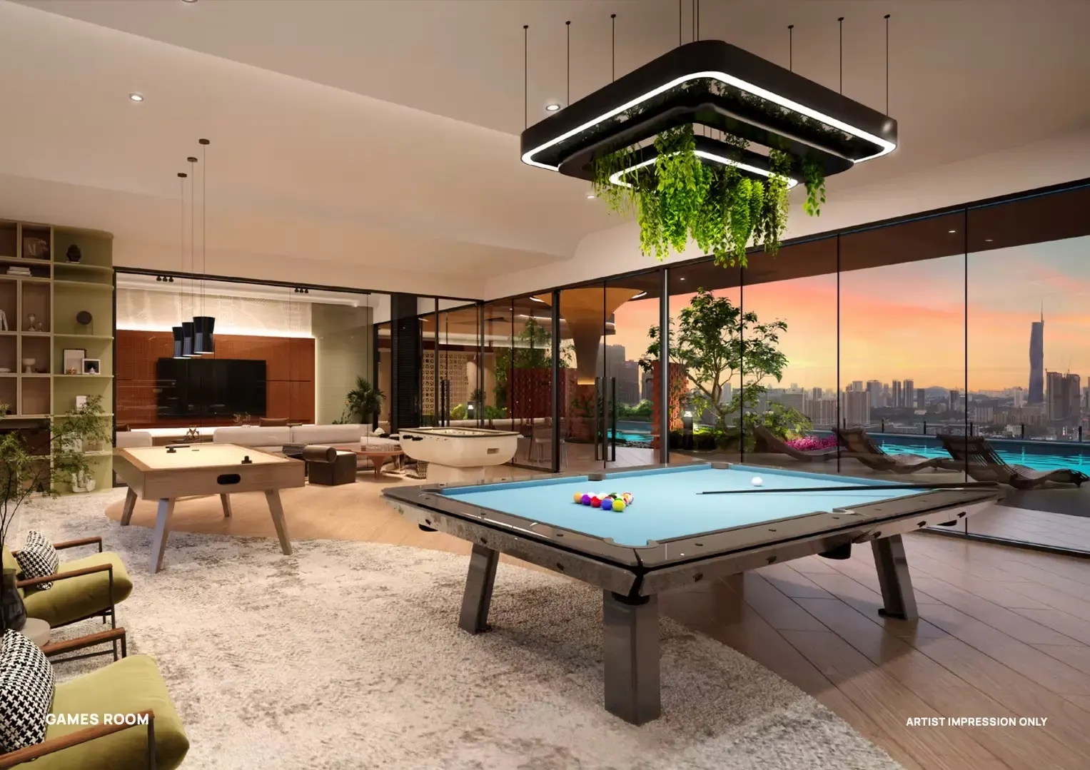 Alderwood Residence Level 32・遊戲室示意圖(Artist's Impression)