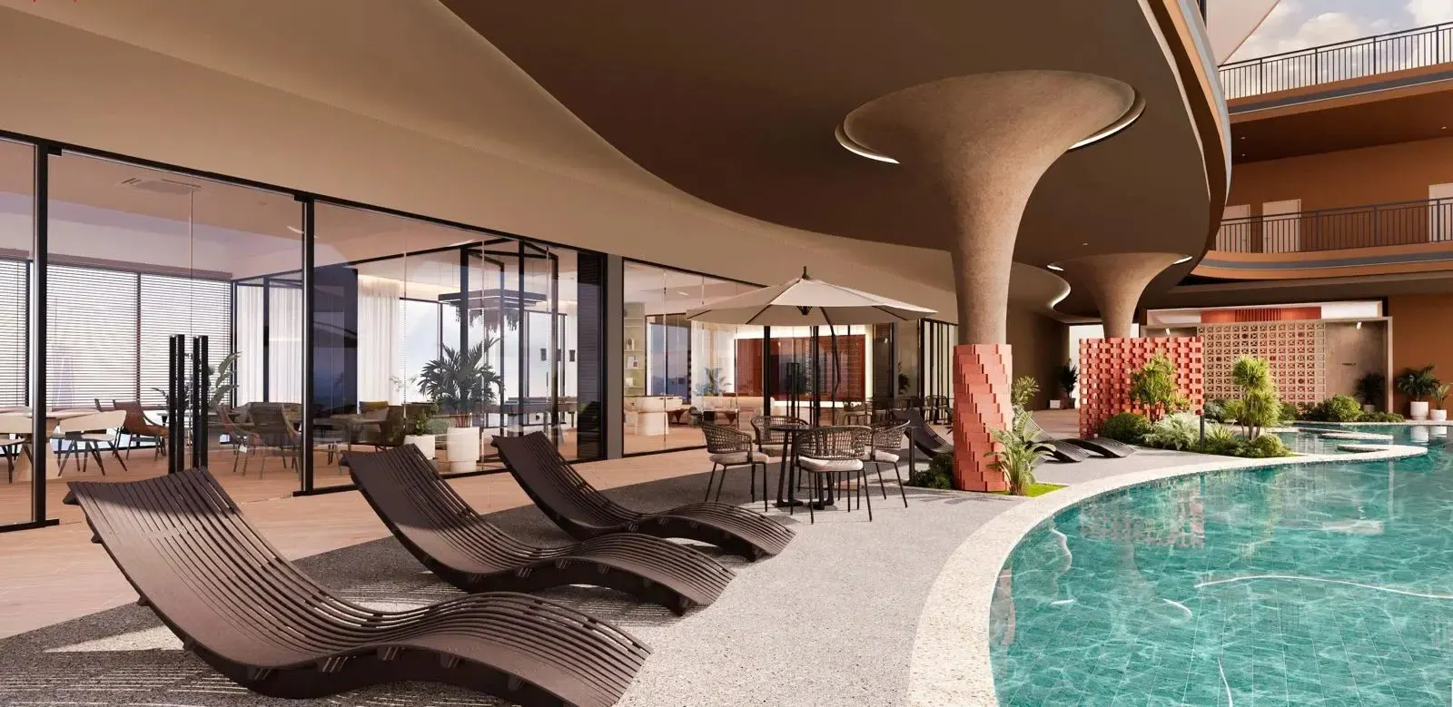 Alderwood Residence Level 32・泳池平台示意圖(Artist's Impression)