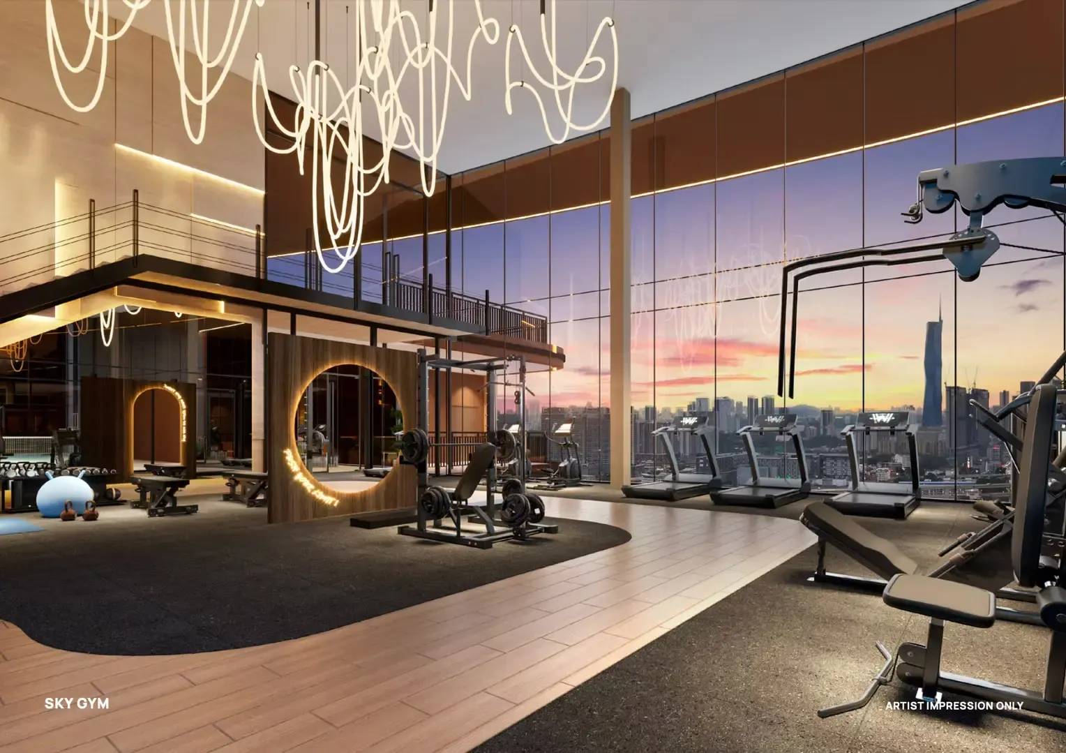 Alderwood Residence Level 33・Sky Gym 健身房示意圖(Artist's Impression)