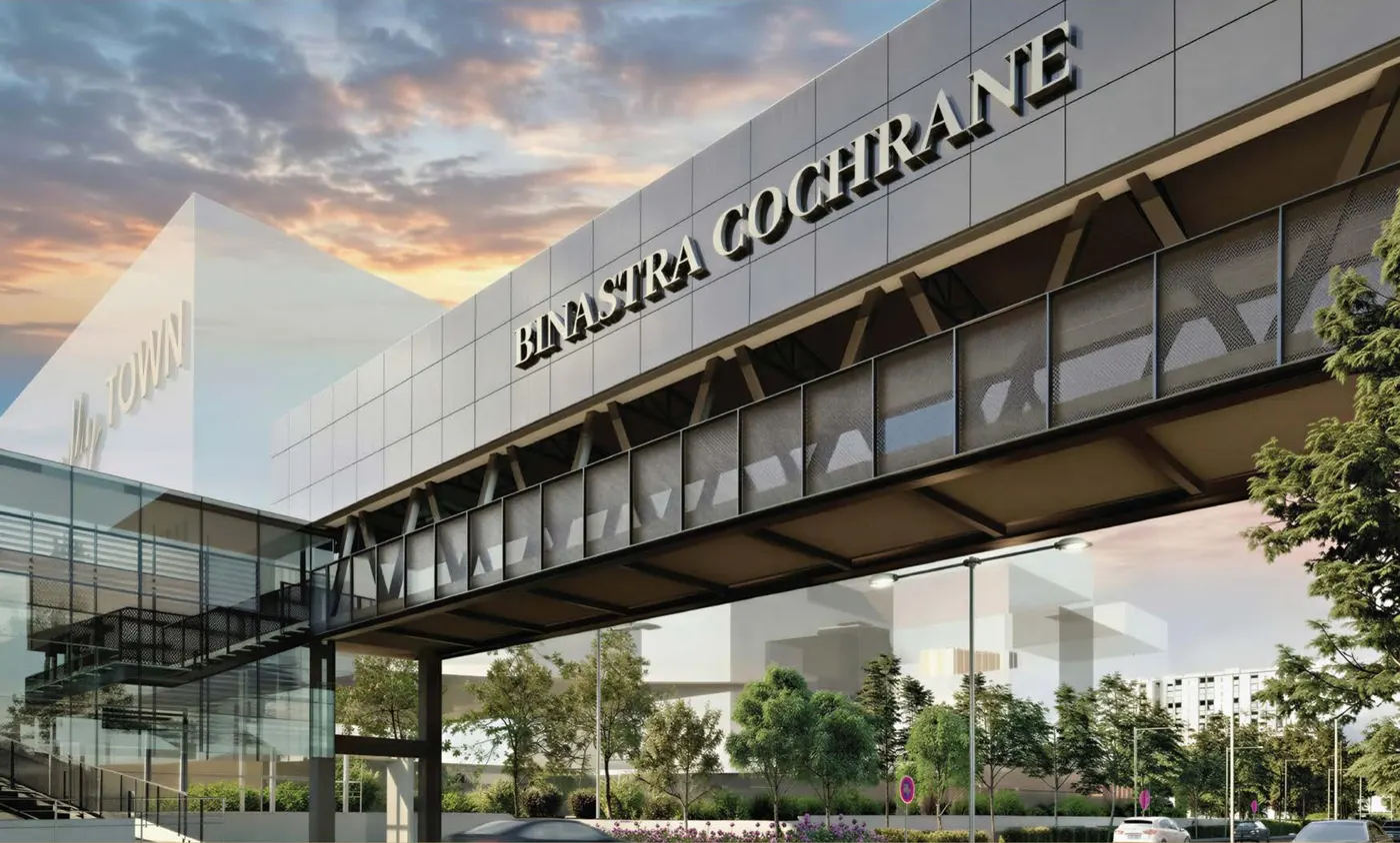 Binastra Cochrane 連通 MyTown 購物中心的空橋示意圖(Artist's Impression)