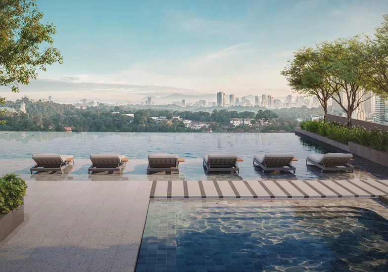 Parkside Residences Level 8・無邊際泳池(Artist's Impression)