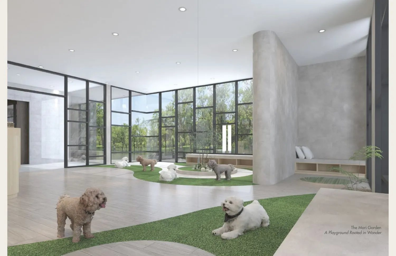 Peel Lane 室內寵物庭園示意圖（Artist's Impression）