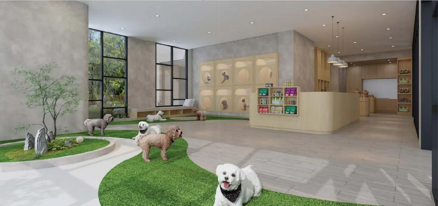 Peel Lane 寵物與飼主共用休憩區示意圖（Artist's Impression）