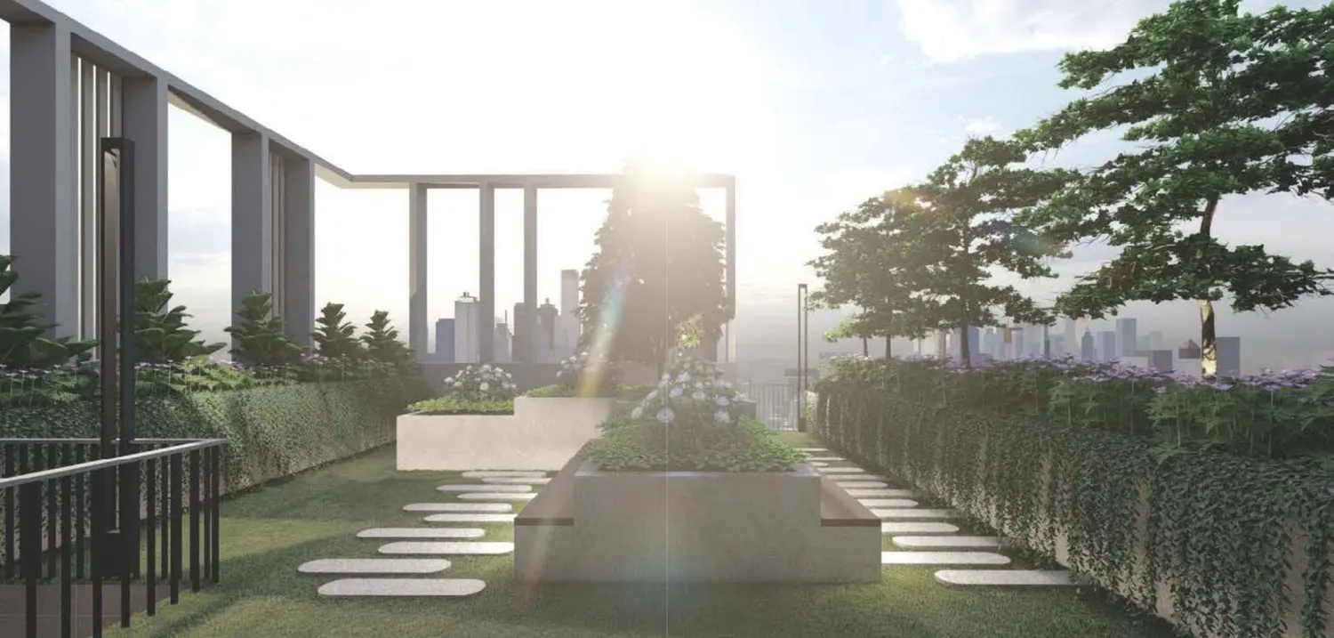 Peel Lane 屋頂綠化步道花園示意圖（Artist's Impression）