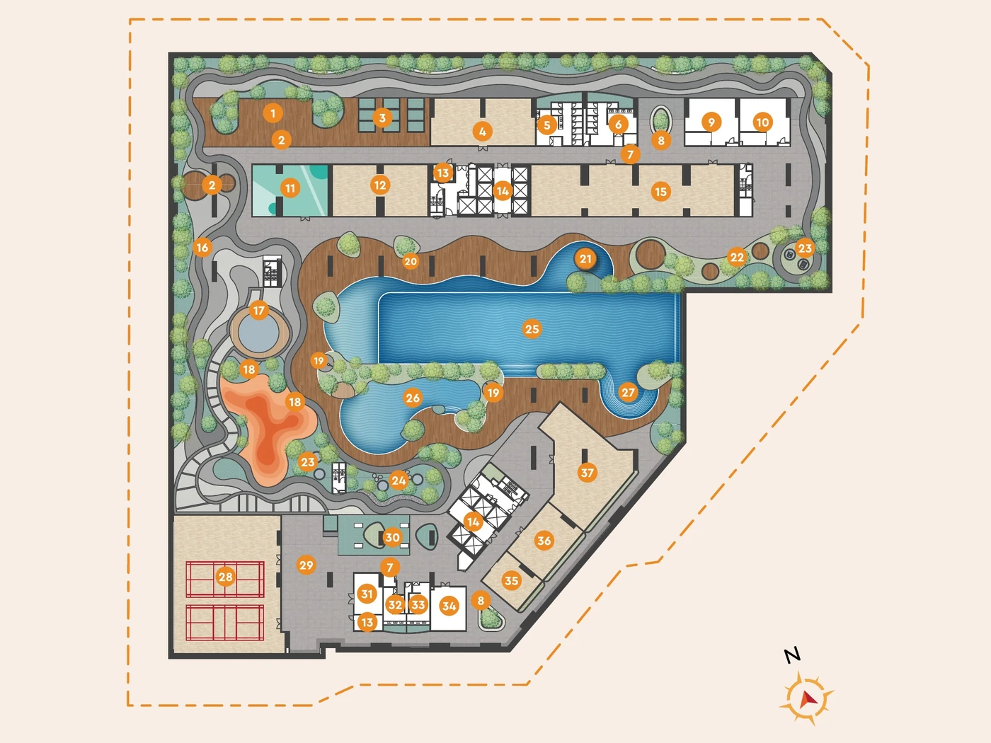 Sunway Velocity 3 設施層・Level 8 平面示意圖(Artist's Impression)